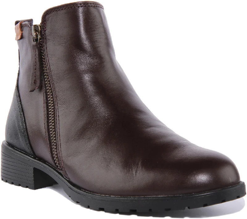 women's heeled ankle bootsStrive Sandringham In Brown For Women