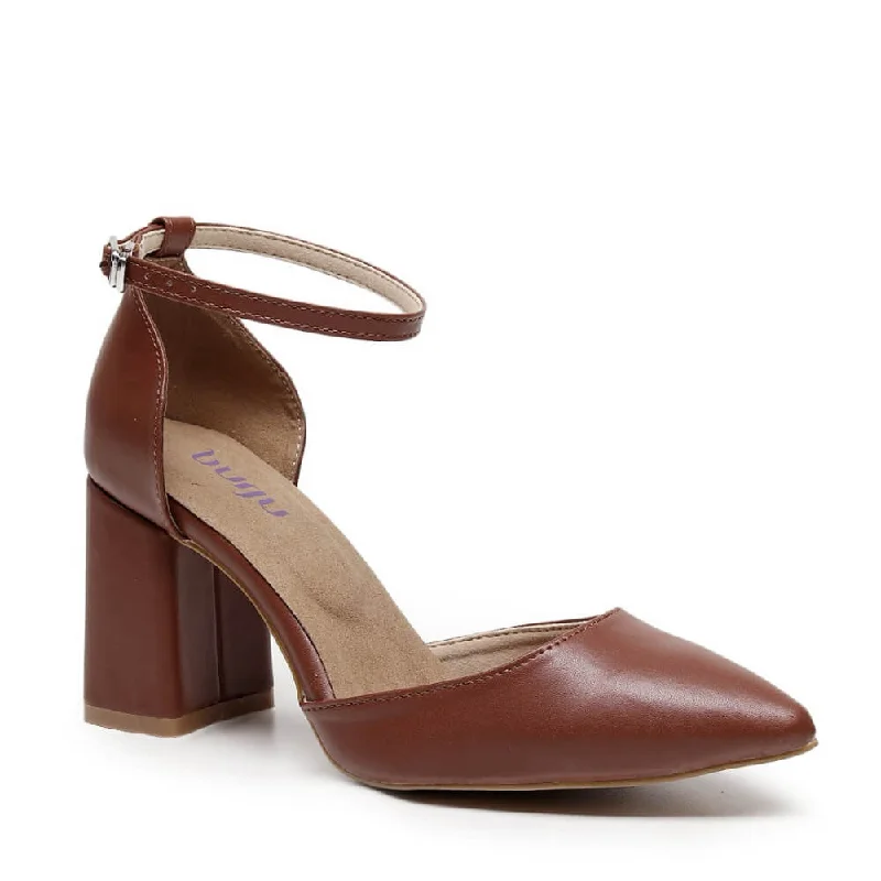 Women's cocktail party stiletto heel pumps with a unique pattern Charlie Block - Truly Nude Shade Seven - Street Sole Women's cocktail party stiletto heel pumps with a unique pattern Charlie Block - Truly Nude Shade Seven - Street Sole