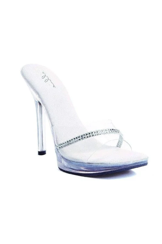 Plus Size Women's Peep - Toe Heeled Sandals with Block Heel in Navy for a Classic and Versatile Office - Appropriate Pair 502-JESSE Slide | Clear Vinyl Plus Size Women's Peep - Toe Heeled Sandals with Block Heel in Navy for a Classic and Versatile Office - Appropriate Pair 502-JESSE Slide | Clear Vinyl