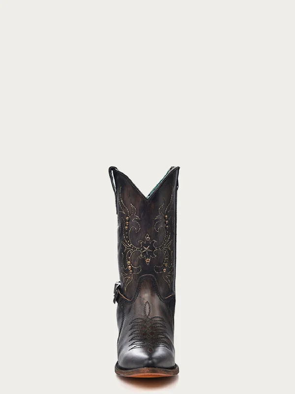 women's waterproof cowboy bootsCorral Womens Pointed Toe Stud Strap Dark Honey Cowhide 10in Cowboy Boots women's waterproof cowboy bootsCorral Womens Pointed Toe Stud Strap Dark Honey Cowhide 10in Cowboy Boots