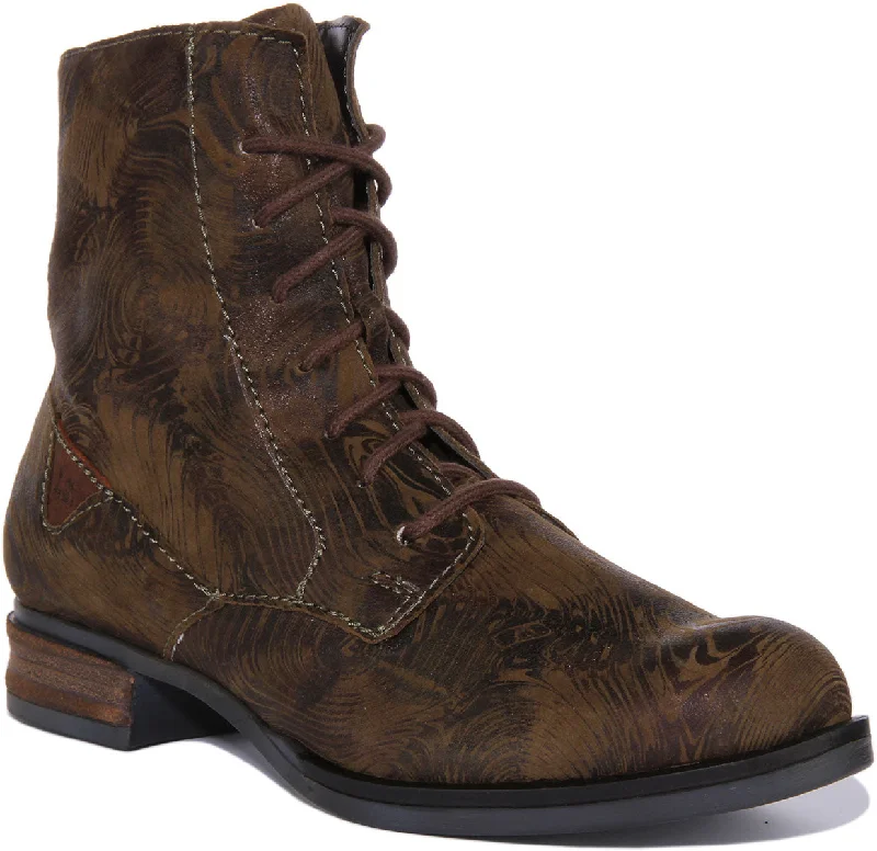 women's leather ankle bootsJosef Seibel Sanja 01 In Olive For Women