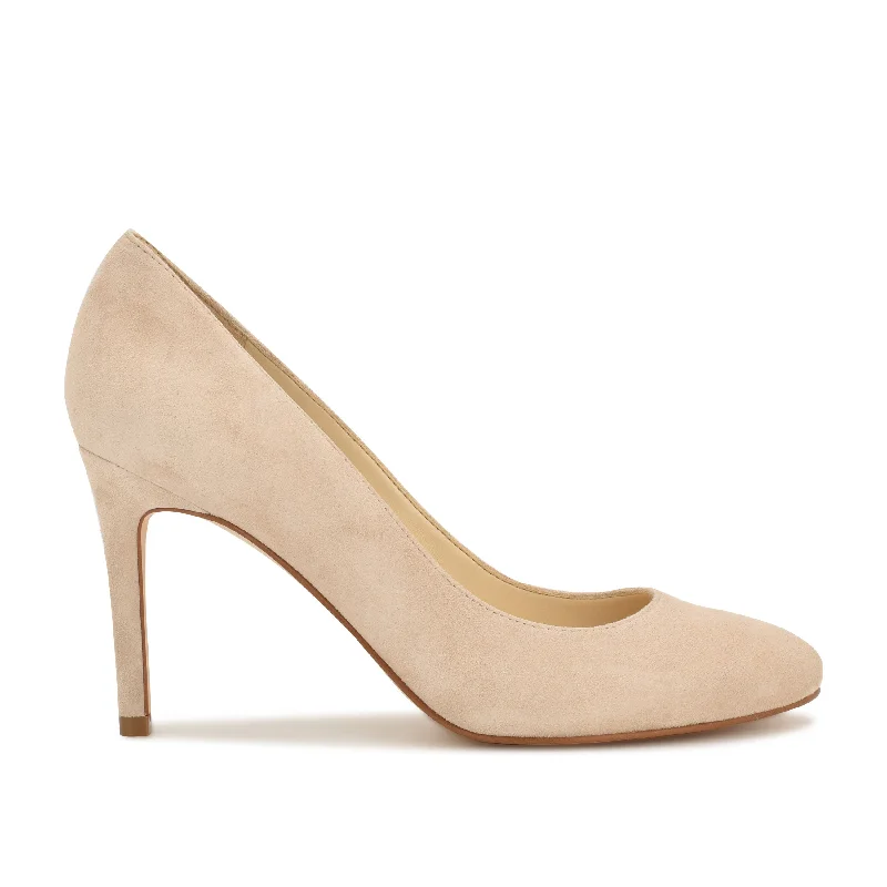 Women's water - resistant stiletto heel pumps for unexpected situations Dylan Round Toe Pumps