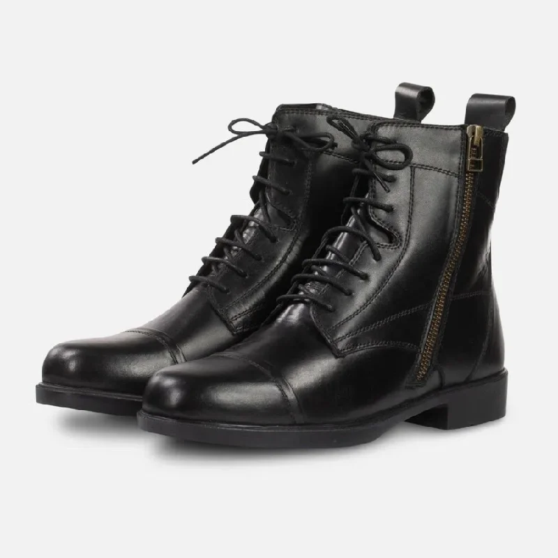 women's cowboy boots with floral designsHorze Women's Side Zip Winter Paddock Boots