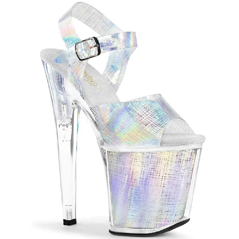 Plus Size Women's Gladiator - Style Heeled Sandals with Multiple Straps in Tan for a Boho - Inspired Ensemble SS-XTREME-808N-CRHM Platform Sandal | Silver Faux Leather