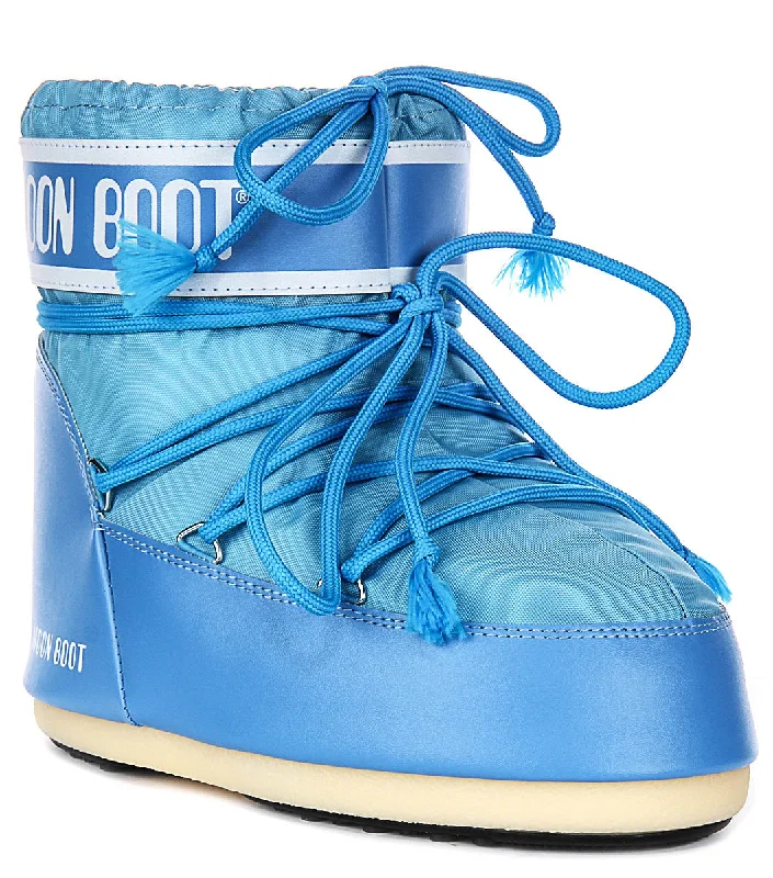 women's ankle boots with unique patternsMoon Boot Icon Low Nylon In Sky Blue For Women women's ankle boots with unique patternsMoon Boot Icon Low Nylon In Sky Blue For Women