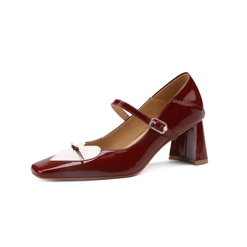 Women's forest green stiletto heel pumps for a nature - inspired look TinaCus Women's Patent Leather Handmade Classic Square Toe Chunky Heel Buckle Closure Classic Mary Jane Pumps with Heart Design Women's forest green stiletto heel pumps for a nature - inspired look TinaCus Women's Patent Leather Handmade Classic Square Toe Chunky Heel Buckle Closure Classic Mary Jane Pumps with Heart Design