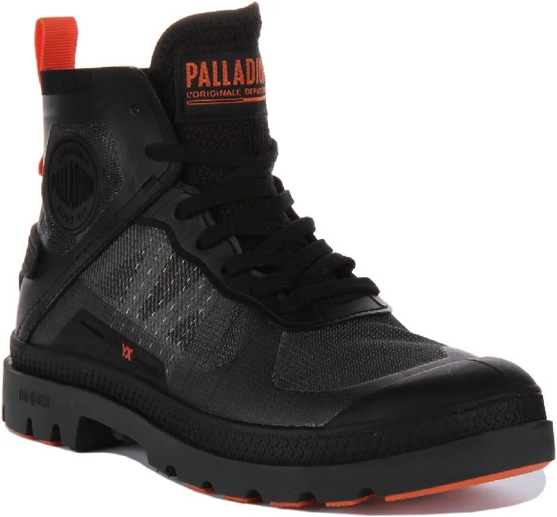 women's ankle boots with block heelsPalladium Pampa Lite In Black
