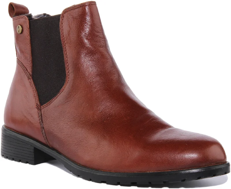 women's leather ankle bootsStrive Windsor In Tan For Women