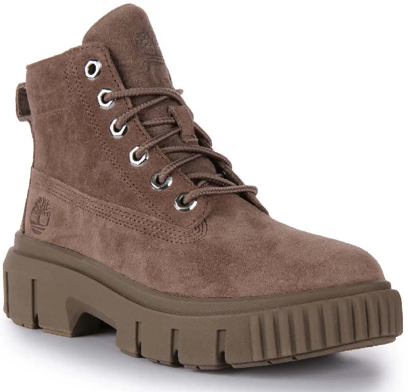women's ankle boots with chunky heelsTimberland A5P15 Greyfield In Taupe For Women