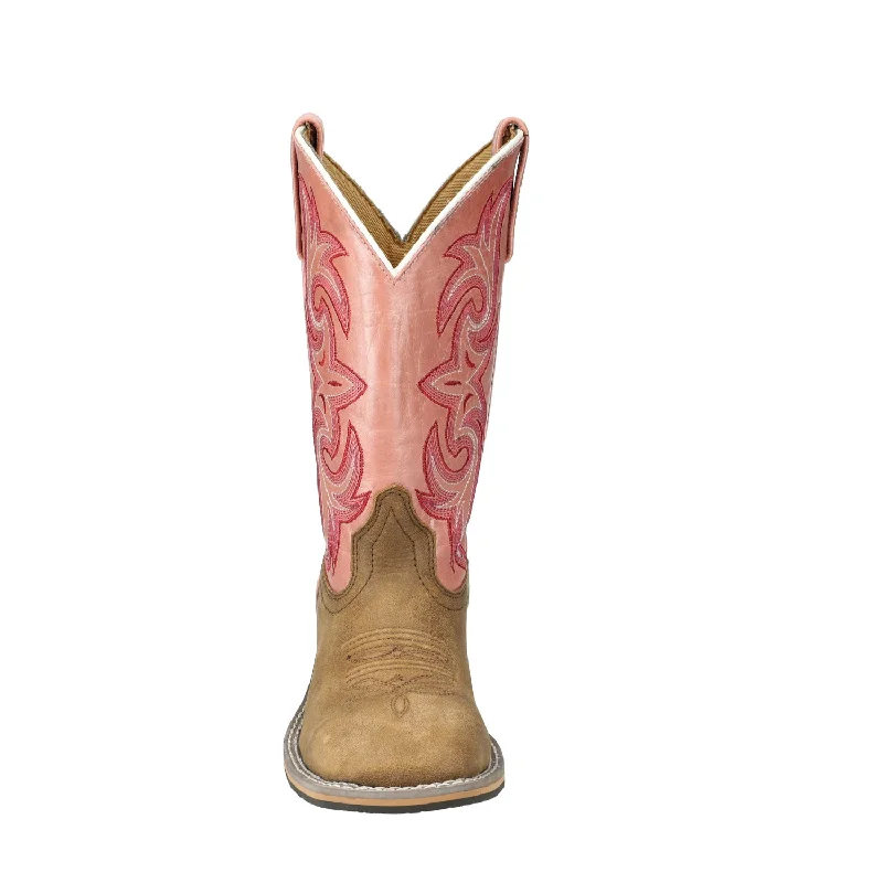 women's embroidered cowboy bootsSmoky Mountain Boots Womens Olivia Brown/Pearl Pink Leather Cowboy Boots women's embroidered cowboy bootsSmoky Mountain Boots Womens Olivia Brown/Pearl Pink Leather Cowboy Boots