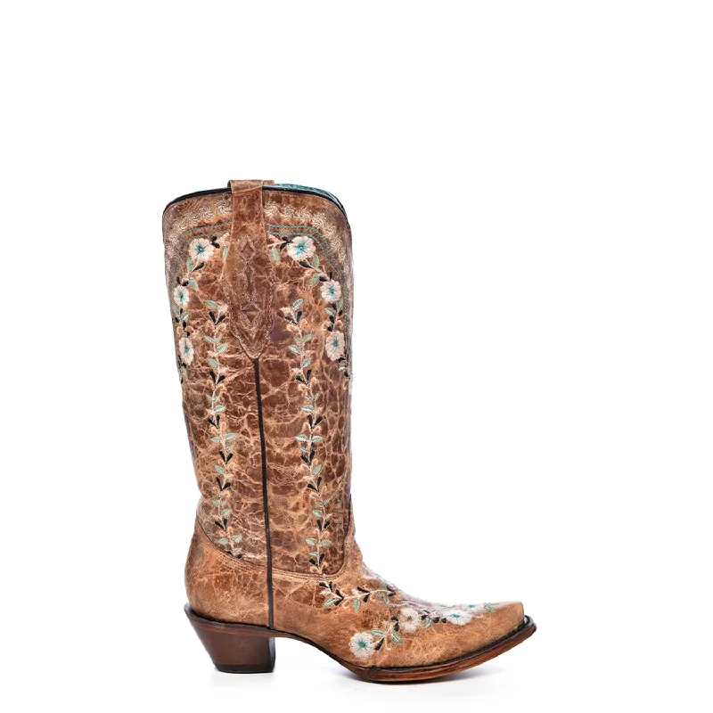 women's cowboy boots for summerCorral Womens Glow in the Dark Floral Distress Cognac Leather 13in Cowboy Boots women's cowboy boots for summerCorral Womens Glow in the Dark Floral Distress Cognac Leather 13in Cowboy Boots