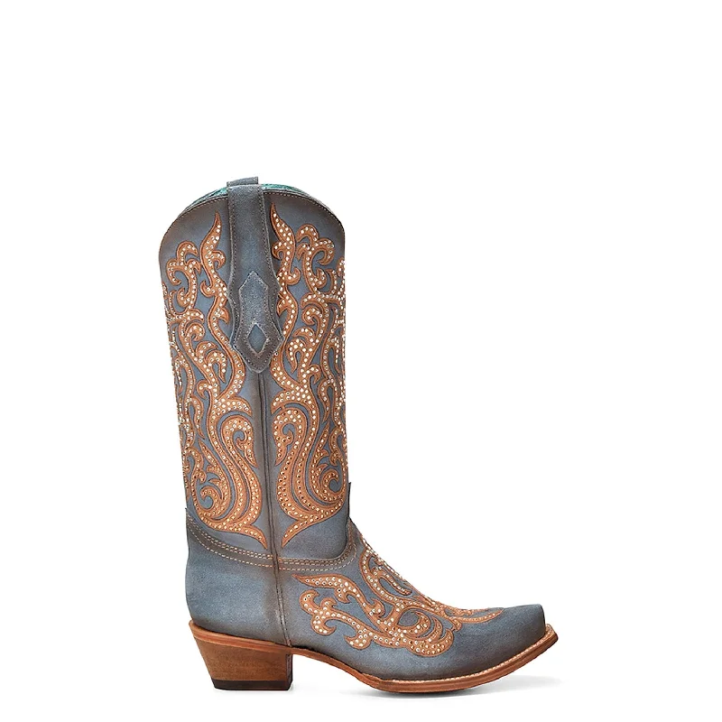 women's suede cowboy bootsCorral Womens Honey Overlay Crystals Snip Blue Cowhide 13in Cowboy Boots women's suede cowboy bootsCorral Womens Honey Overlay Crystals Snip Blue Cowhide 13in Cowboy Boots