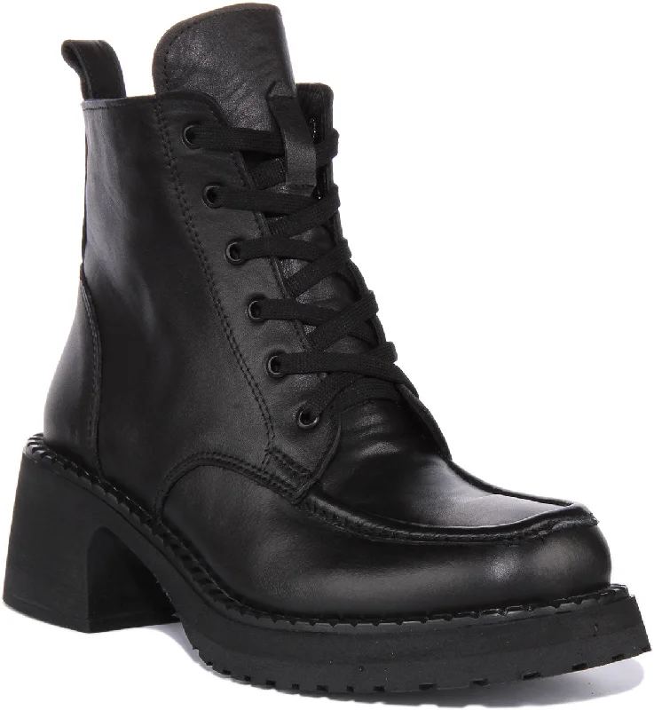 women's ankle boots with strapsJustinreess England Lima In Black For Women