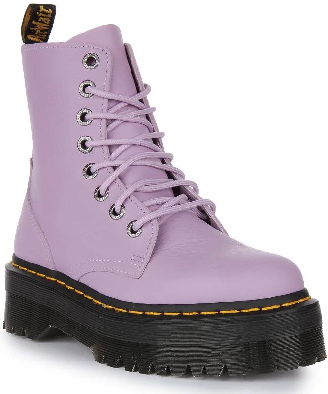 women's ankle boots with adjustable strapsDr Martens Jadon III In Lilac