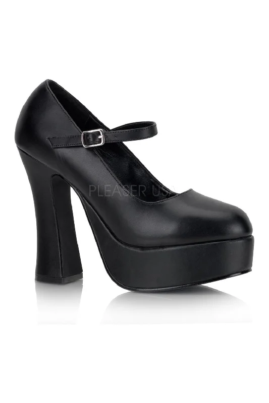 Women's shock - absorbing stiletto heel pumps for all - day wear DOLLY-50 Pump | Black Faux Leather Women's shock - absorbing stiletto heel pumps for all - day wear DOLLY-50 Pump | Black Faux Leather