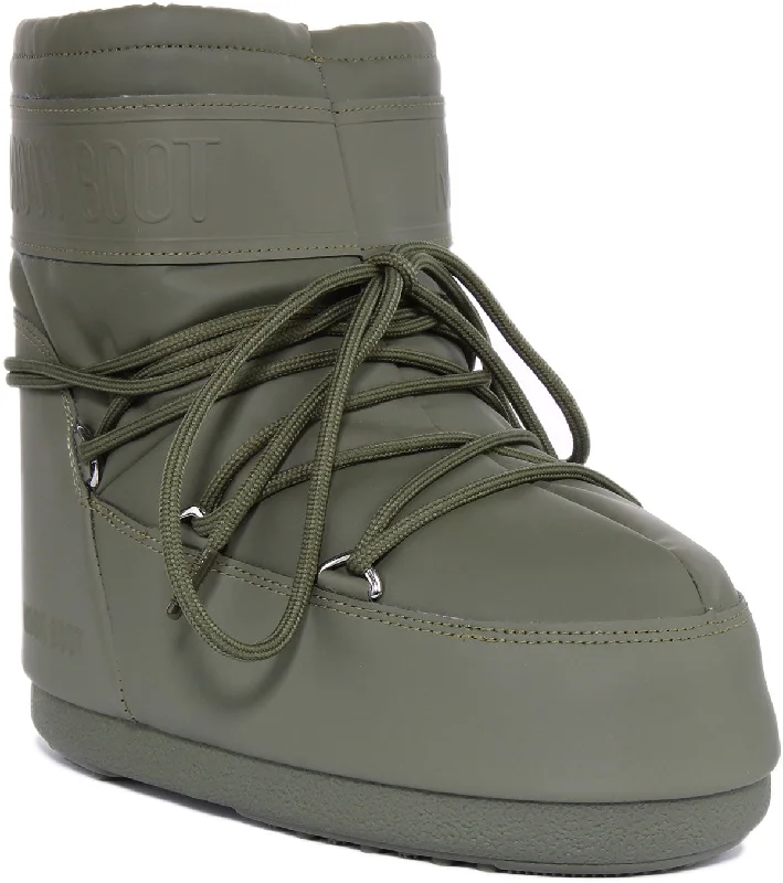 women's ankle boots for wide calvesMoon Boot Icon Low In Khaki For Women