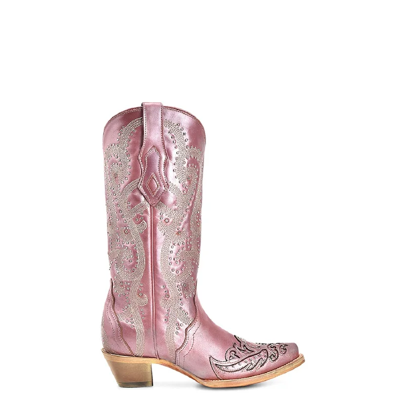 women's cowboy boots for casual wearCorral Womens Crystal Embroidery Snip Toe Lilac Cowhide 13in Cowboy Boots women's cowboy boots for casual wearCorral Womens Crystal Embroidery Snip Toe Lilac Cowhide 13in Cowboy Boots