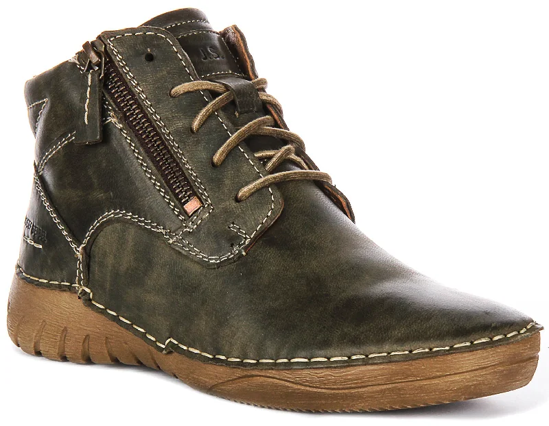 women's combat ankle bootsJosef Seibel Felicia 09 In Olive For Women