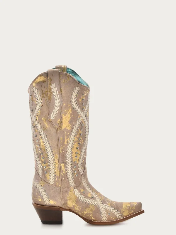 women's cowboy boots for plus sizeCorral Womens Crystal Embroidery Stud Snip Tan/Gold Cowhide 13in Cowboy Boots women's cowboy boots for plus sizeCorral Womens Crystal Embroidery Stud Snip Tan/Gold Cowhide 13in Cowboy Boots