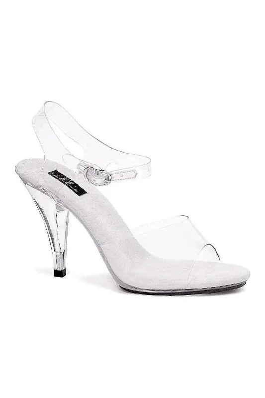 Plus Size Women's Gladiator - Style Heeled Sandals with Multiple Straps in Tan for a Boho - Inspired Ensemble 405-BROOK Sandal | Clear Vinyl Plus Size Women's Gladiator - Style Heeled Sandals with Multiple Straps in Tan for a Boho - Inspired Ensemble 405-BROOK Sandal | Clear Vinyl