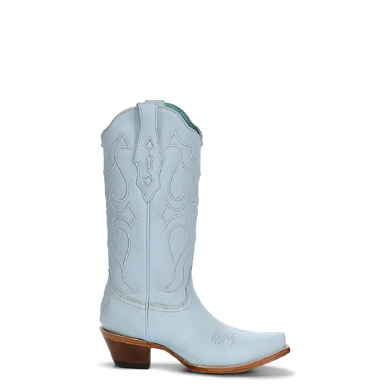 women's cowboy boots with stacked heelCorral Womens Embroidery Snip Toe Baby Blue Cowhide 13in Cowboy Boots women's cowboy boots with stacked heelCorral Womens Embroidery Snip Toe Baby Blue Cowhide 13in Cowboy Boots