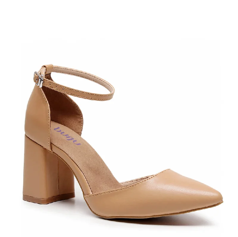 Women's non - slip stiletto heel pumps for safety on slippery floors Charlie Block - Truly Nude Shade Three - Street Sole Women's non - slip stiletto heel pumps for safety on slippery floors Charlie Block - Truly Nude Shade Three - Street Sole