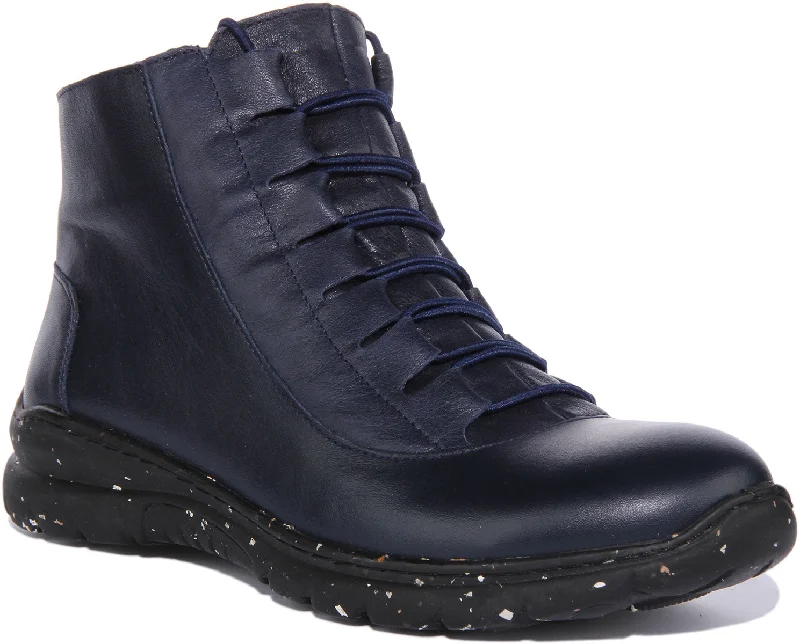 women's ankle boots for winterJustinreess England Natasha In Navy For Women