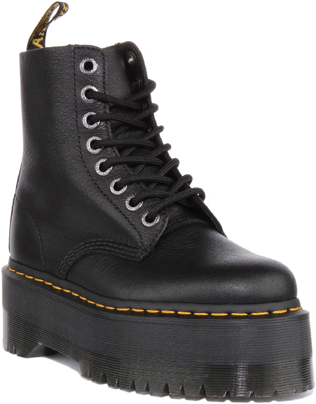 women's ankle boots with cutoutsDr Martens 1460 Pascal Max In Black