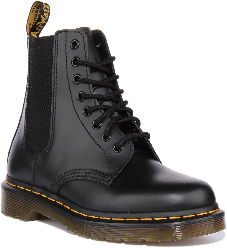 women's ankle boots with embroideryDr Martens 1460 Harper In Black Chelsea