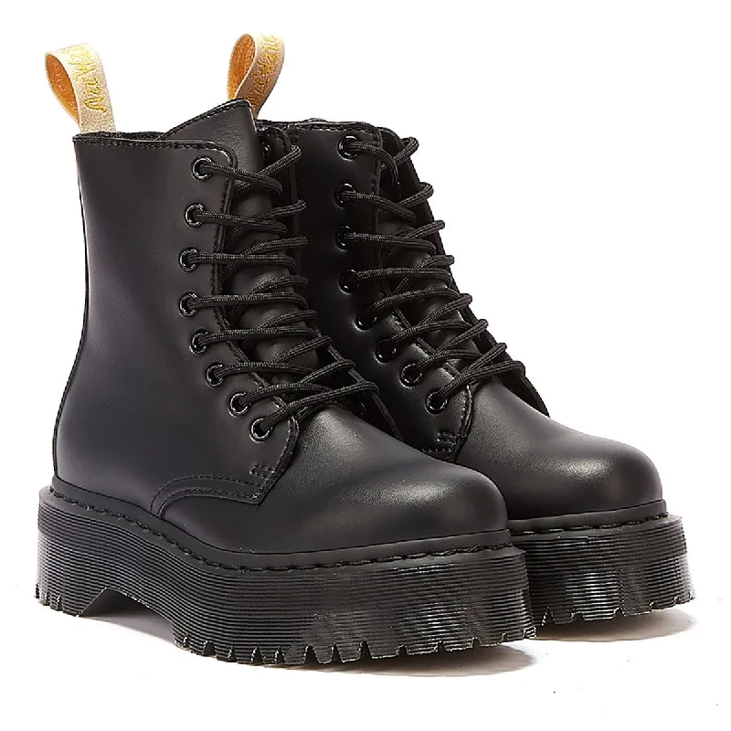 women's ankle boots with snakeskin printDr. Martens Jadon II Vegan Womens Black Mono Boots