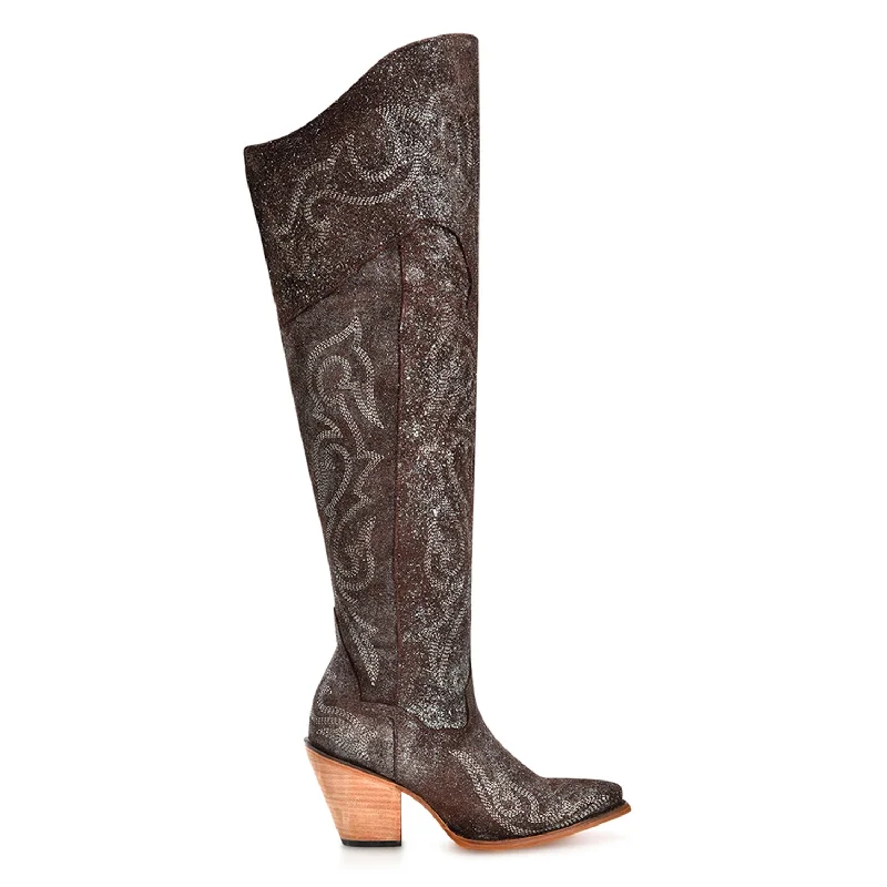 women's cowboy boots for wide calfCorral Womens Tall Metallized Scrunchable Brown/Silver Cowhide 22in Cowboy Boots women's cowboy boots for wide calfCorral Womens Tall Metallized Scrunchable Brown/Silver Cowhide 22in Cowboy Boots