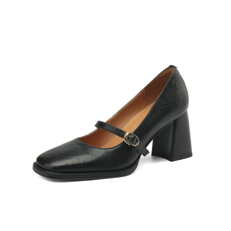 Women's mesh - paneled stiletto heel pumps for breathability TinaCus Women's Handmade Genuine Leather Chunky Heel Buckle Mary Jane Pumps Women's mesh - paneled stiletto heel pumps for breathability TinaCus Women's Handmade Genuine Leather Chunky Heel Buckle Mary Jane Pumps