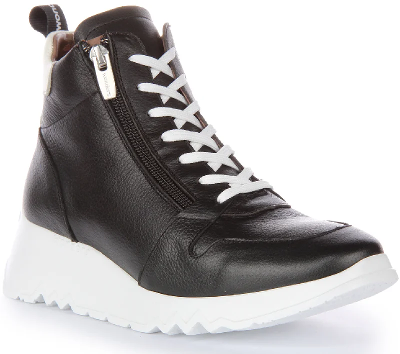 women's ankle boots for fashion-forwardWonders Yoko Lace High Top In Black White For Women women's ankle boots for fashion-forwardWonders Yoko Lace High Top In Black White For Women