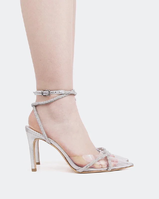 Women's teal stiletto heel pumps for a unique and modern look Rumpus, Silver Leather/Cuir Argenté Women's teal stiletto heel pumps for a unique and modern look Rumpus, Silver Leather/Cuir Argenté