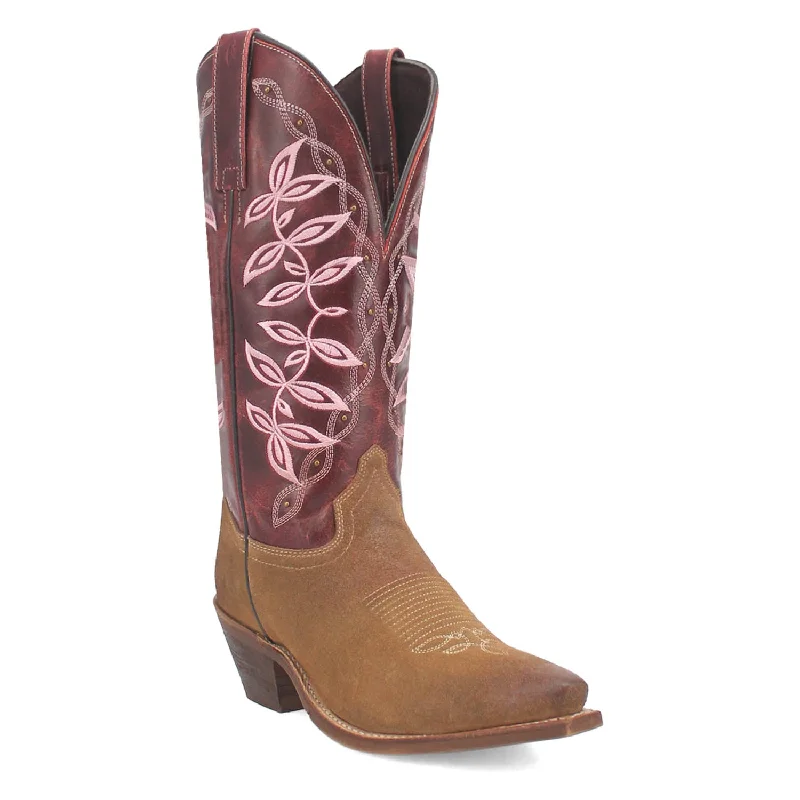 women's cowboy boots with studsLaredo Womens Kama Honey/Red Leather Cowboy Boots