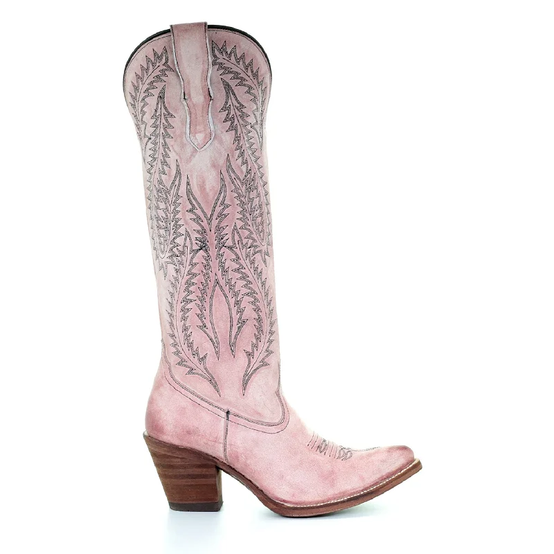 women's short cowboy bootsCorral Womens E1447 Dusty Rose Leather 16in Classic Cowboy Boots women's short cowboy bootsCorral Womens E1447 Dusty Rose Leather 16in Classic Cowboy Boots