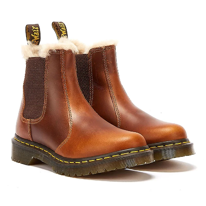 suede ankle boots for womenDr. Martens 2976 Leonore Womens Brown Butterscotch Boots