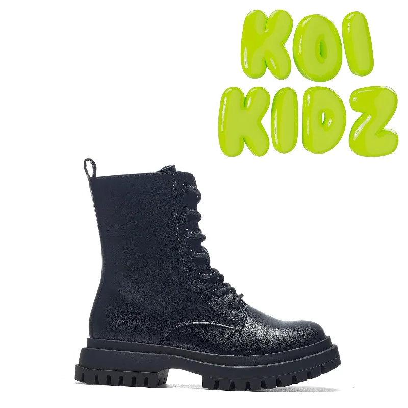 women's ankle boots with padded insolesMagic Dreamers Kidz Lace Up Boots