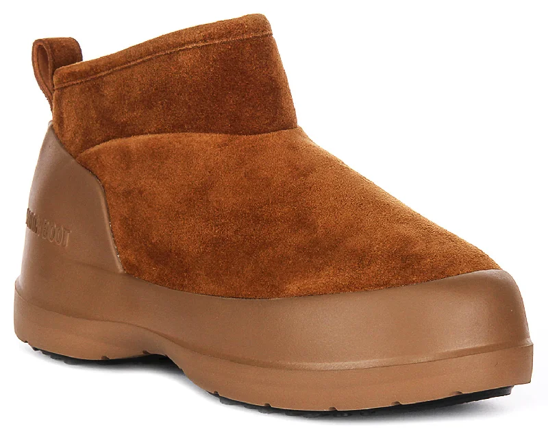 women's ankle boots for dancingMoon Boot Luna Low In Tan