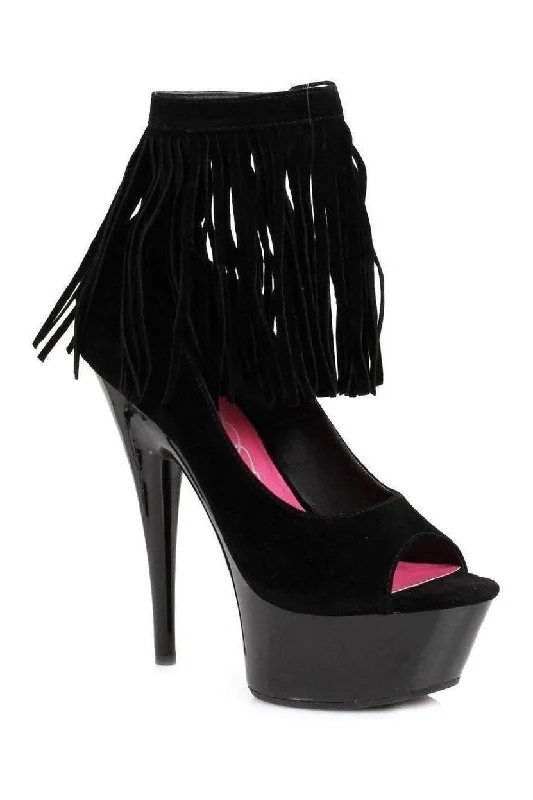 Women's studded stiletto heel pumps for an edgy look 609-APONI Platform Pump | Black Velvet Women's studded stiletto heel pumps for an edgy look 609-APONI Platform Pump | Black Velvet