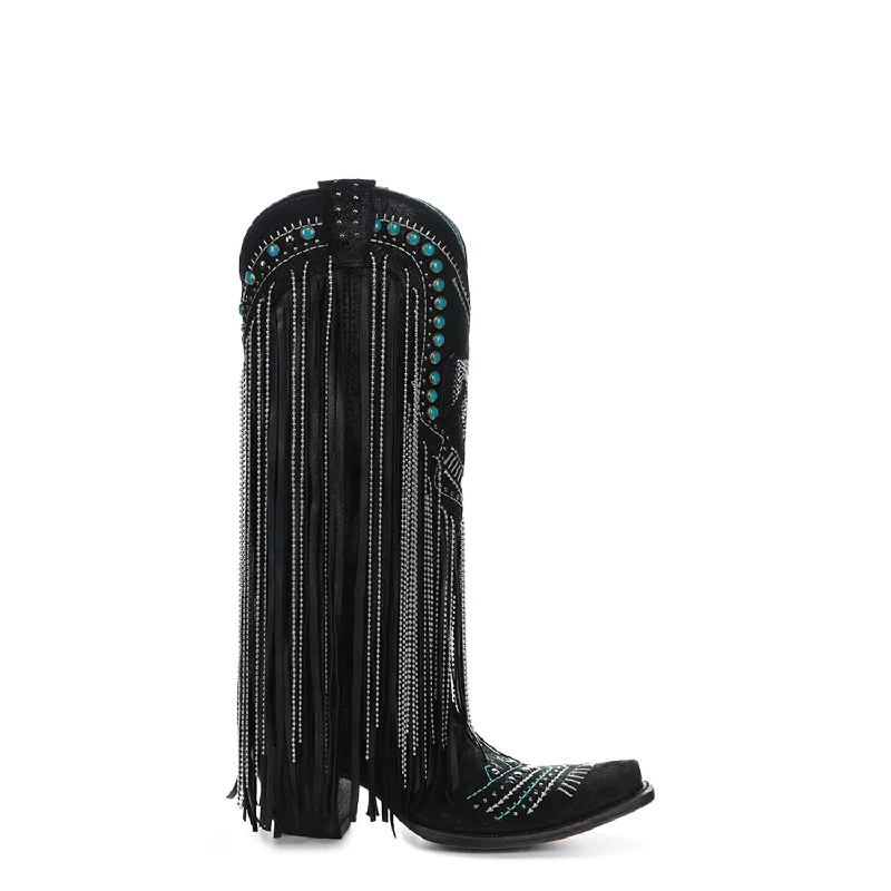 women's cowboy boots with floral designsCorral Womens Crystal Eagle Lamb Fringe Black Cowhide 14in Cowboy Boots women's cowboy boots with floral designsCorral Womens Crystal Eagle Lamb Fringe Black Cowhide 14in Cowboy Boots