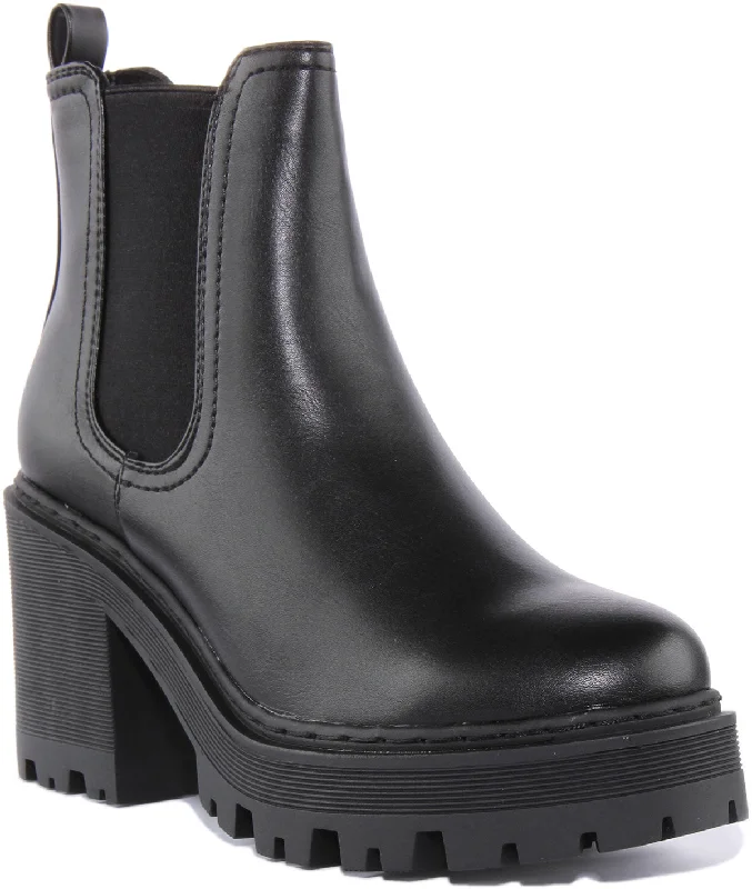 women's ankle boots for rainy weatherWomens Short Chelsea Boots In Black For Women