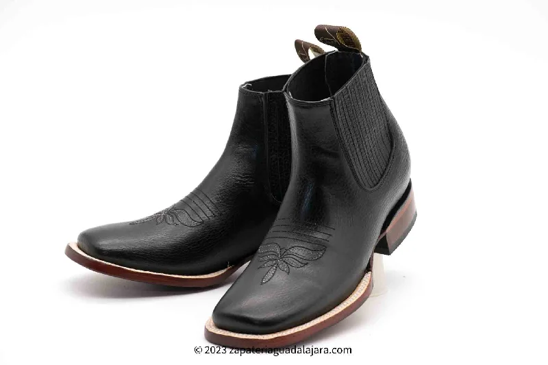 women's flat ankle bootsWOMEN WIDE SQUARE TOE HIMALAYA BLACK LEATHER BOOT - 20BM9205 women's flat ankle bootsWOMEN WIDE SQUARE TOE HIMALAYA BLACK LEATHER BOOT - 20BM9205