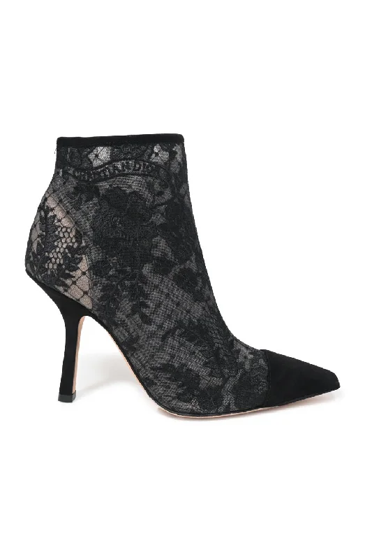 Women's cocktail party stiletto heel pumps with a unique pattern [WS8102] Christian Dior | High Heel Booties