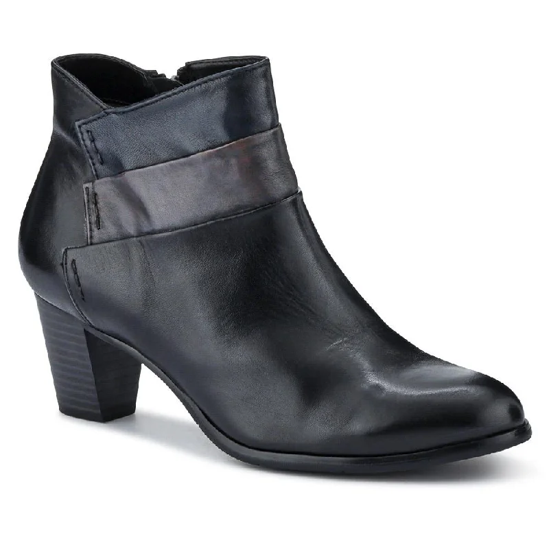 women's ankle boots with elastic sidesLeather Block-Heeled Ankle Boots - BEDEN40506 / 327 484 women's ankle boots with elastic sidesLeather Block-Heeled Ankle Boots - BEDEN40506 / 327 484