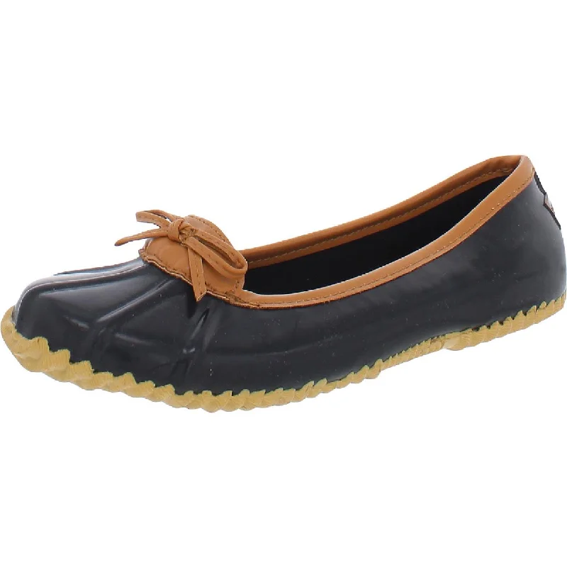 Women's Bow - Embellished Ballet Flats with a Platform Sole in Red for Added Height London Fog Womens WEBSTER Waterproof Shell Slip On Ballet Slippers Women's Bow - Embellished Ballet Flats with a Platform Sole in Red for Added Height London Fog Womens WEBSTER Waterproof Shell Slip On Ballet Slippers