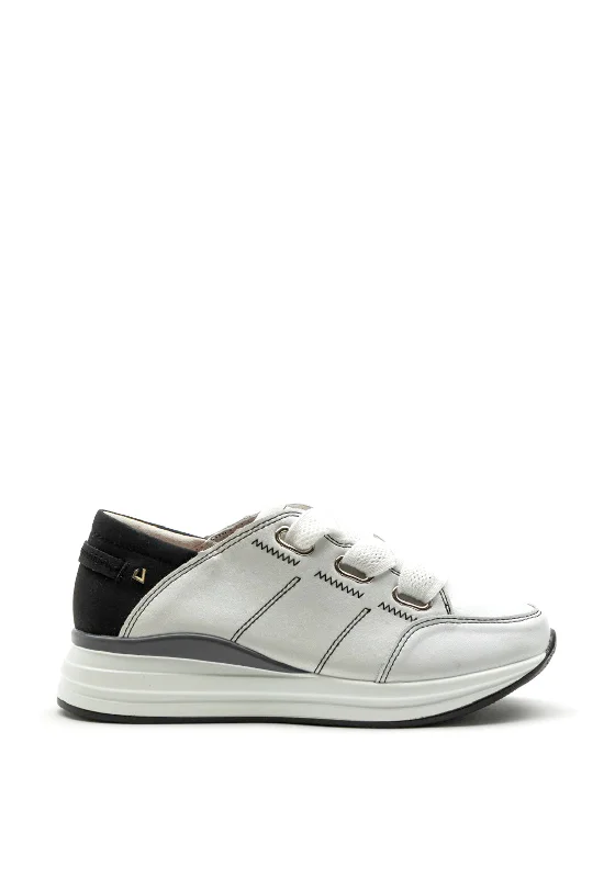Una Healy Hello Walls Slip On Chunky Trainer, White Multi