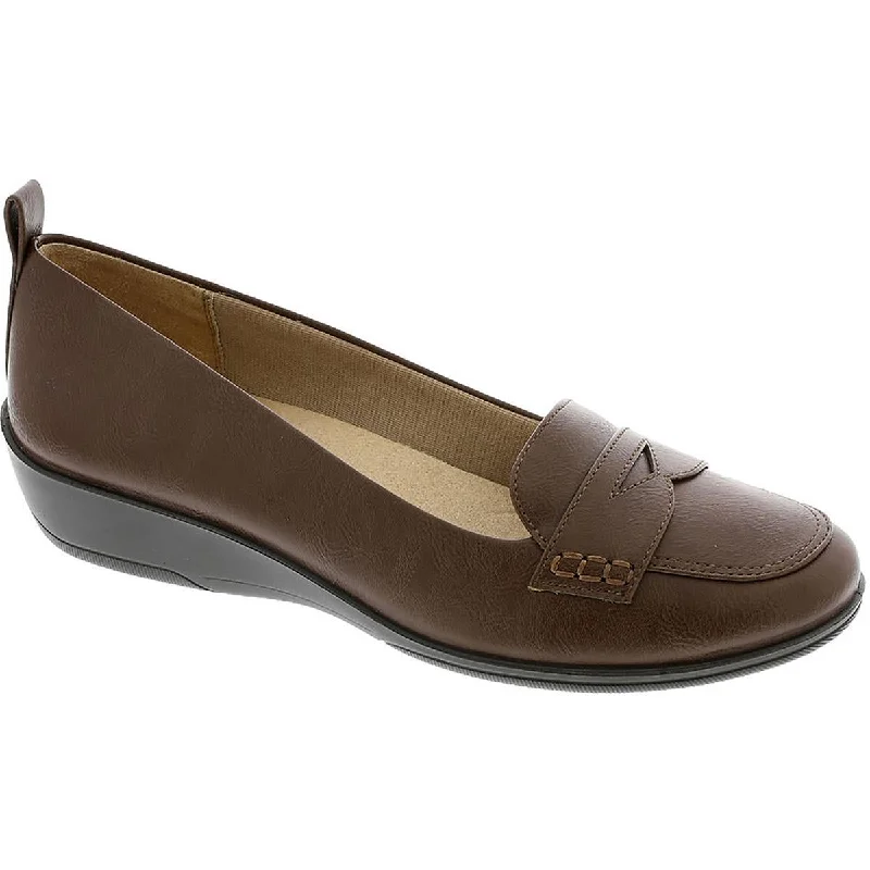 Women's Bow - Embellished Ballet Flats with a Platform Sole in Red for Added Height LifeStride Womens IVONNE Faux Leather Round toe Flat Shoes Women's Bow - Embellished Ballet Flats with a Platform Sole in Red for Added Height LifeStride Womens IVONNE Faux Leather Round toe Flat Shoes