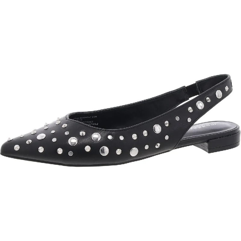 Women's Metallic Foil - Finish Ballet Flats in Gold for a Glamorous Night Out Madden Girl Womens Devin Faux Leather Pointed Toe Slingbacks