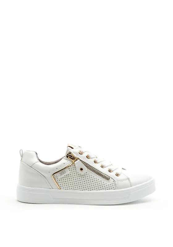 Xti Womens Faux Leather Trainer, White